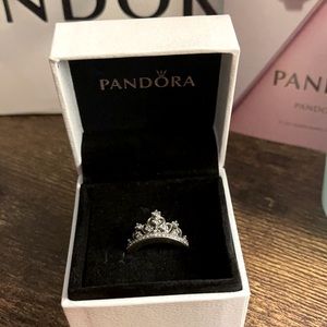 Pandora~Sterling Silver 925 Princess Crown ring